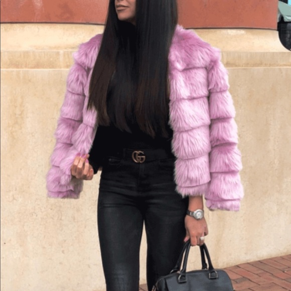 Pink Faux Fur Jacket - Picture 2 of 8